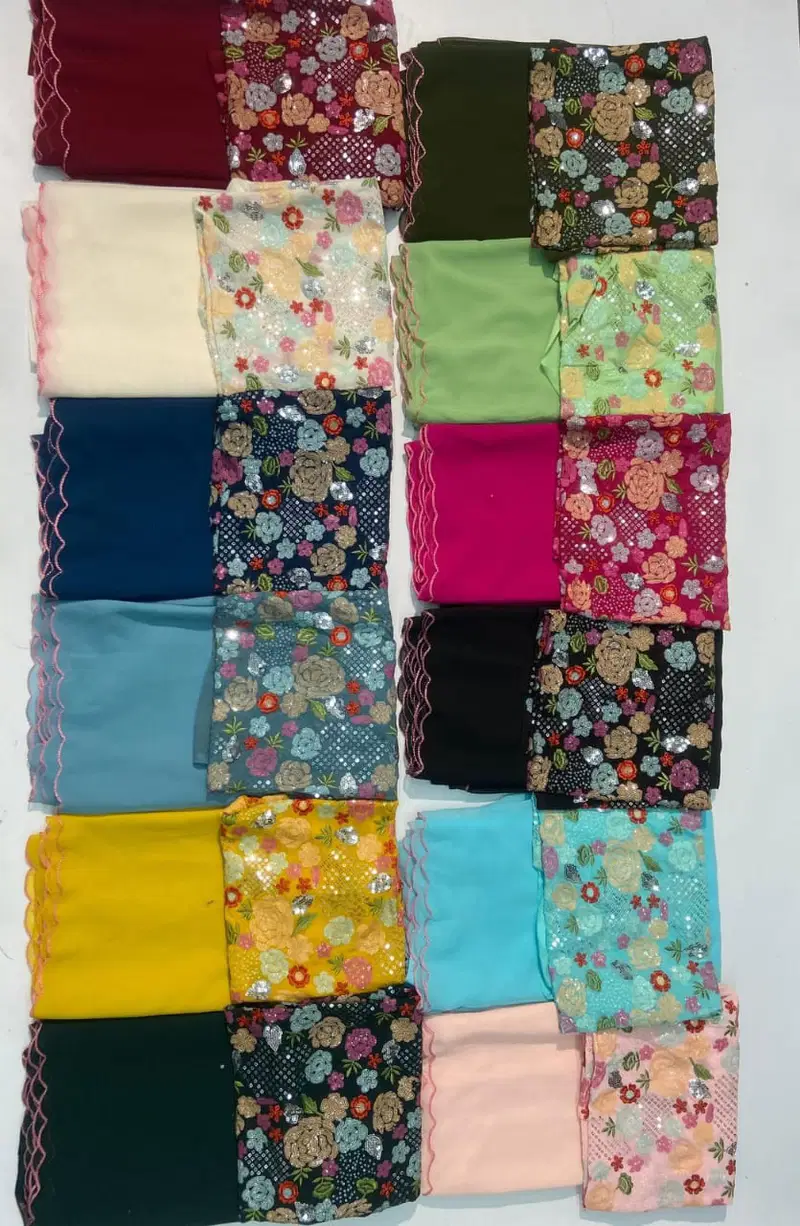Feni 3 By Krishi Designer Georgette Party Wear sarees Wholesale Market In Surat